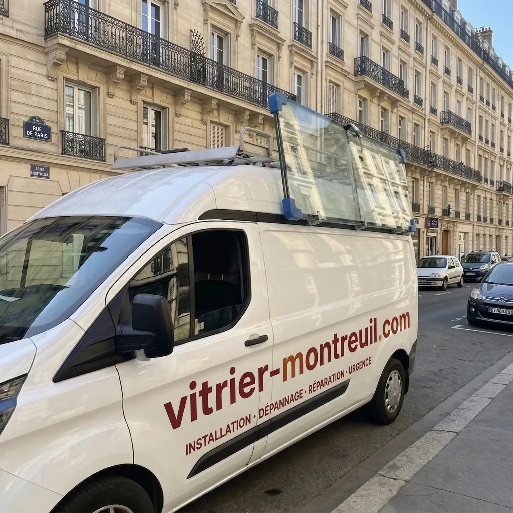 Camion VTL vitrier Montreuil