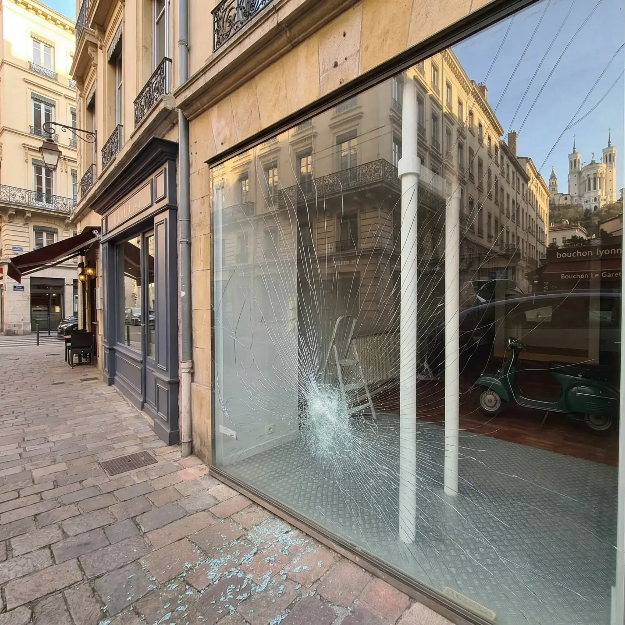 Pose verriere interieure atelier Montreuil VTL